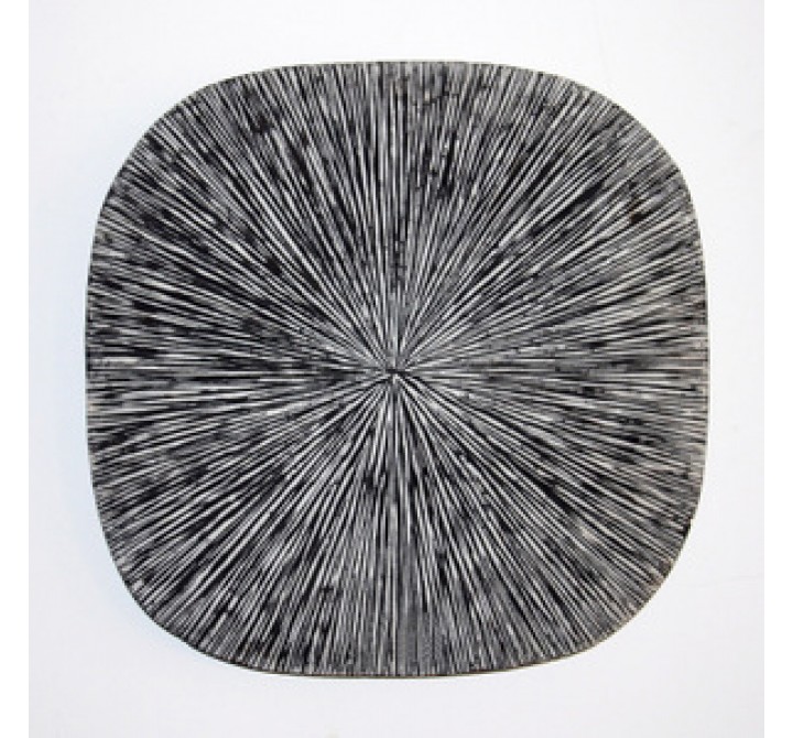 Screen Gems Sandstone Ribbed Square Wall Decor - Set of 2