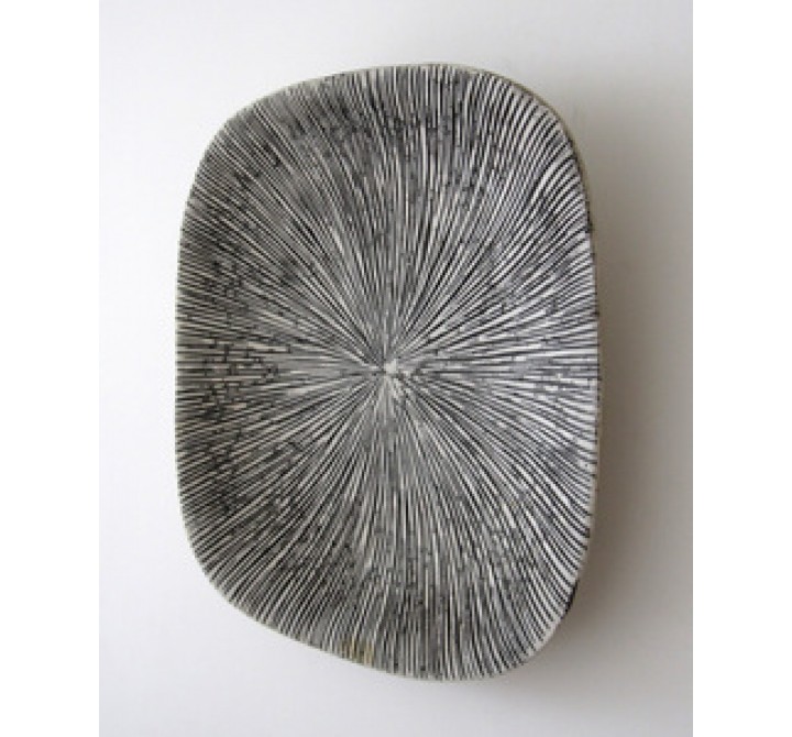 Screen Gems Sandstone Ribbed Concave Square Wall Decor - Set of 2