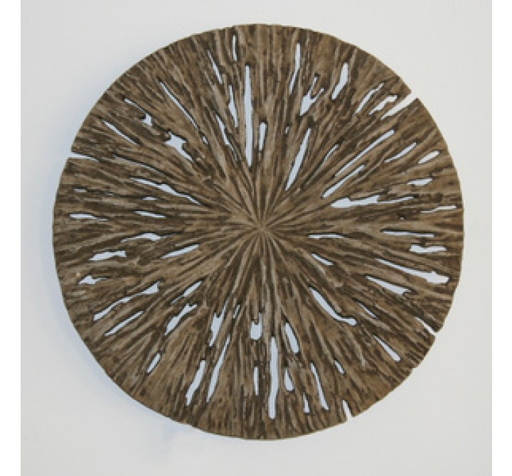 Screen Gems 19" Round Rotten Wood Wall Art - Set of 2