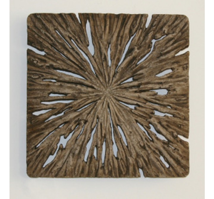 Screen Gems Square Rotten Wood Wall Art - Set of 2