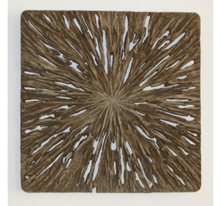 Screen Gems Square Rotten Wood Wall Art - Set of 2