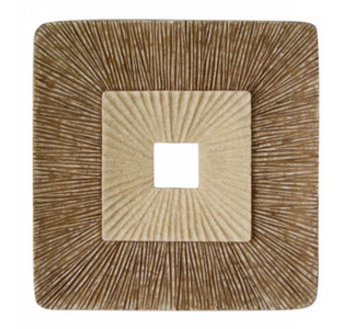Screen Gems 19" Sandstone Square Design Wall Plaque - Set of 2