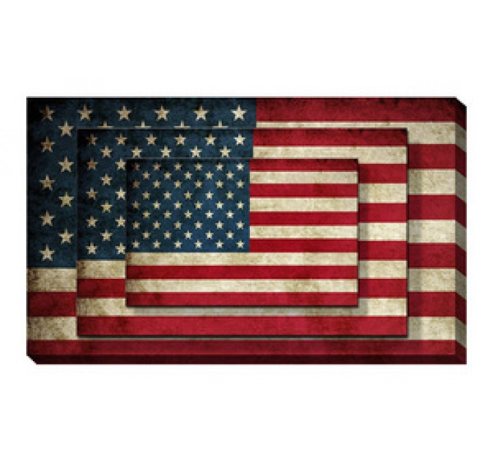 Screen Gems Canvas Printing America Flag Wall Art