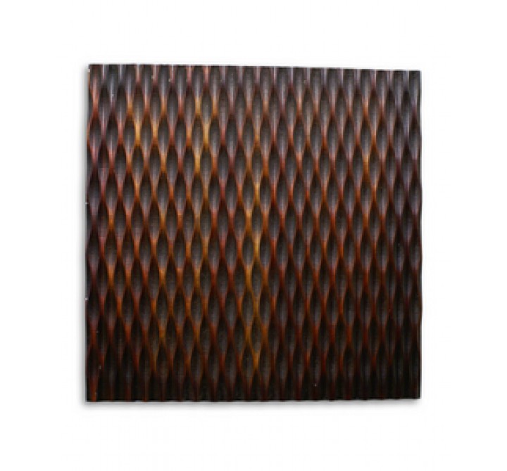 Screen Gems Metallic Ridge Brown Wall Art