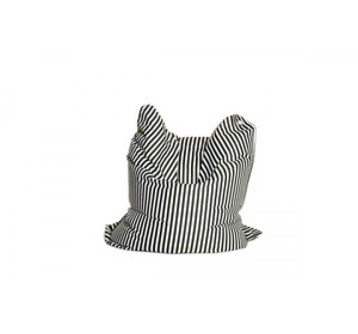 Sitting Bull Fashion Bean Bag - Black and White