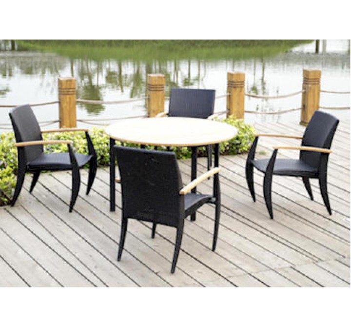 Anderson Teak Venetian Dining Table Set