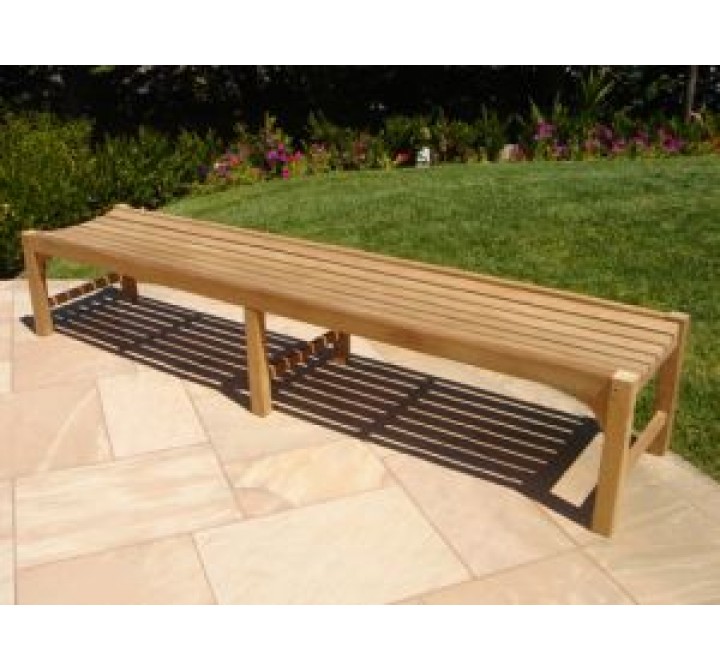 Lanza Teakwood 8' Straight Backless Bench