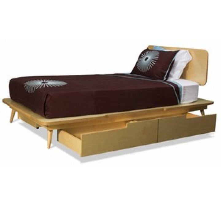 TrueModern 11 Ply Twin Bed with 2 Drawers
