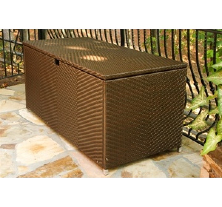 Tortuga Outdoor Sea Pines Wicker Large Storage Box