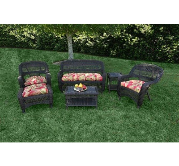 Tortuga Outdoor Portside Dark Roast 6-Piece Seating Set - Dark Roast6
