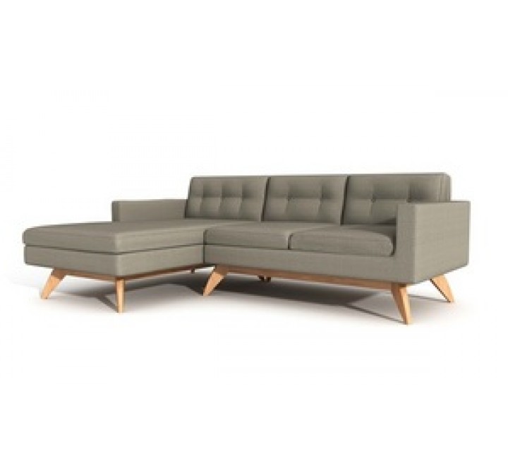 TrueModern Luna 90" Sofa with Chaise