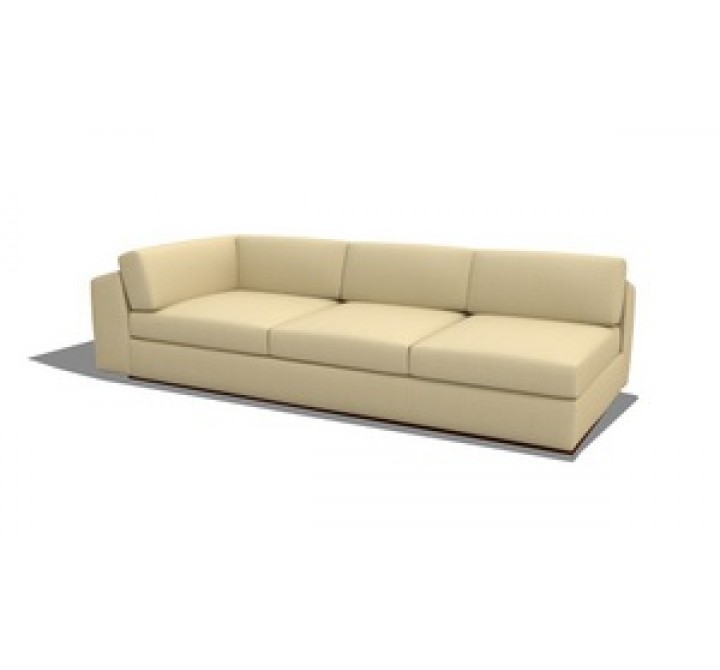 TrueModern Jackson Armless 96" Split Sofa