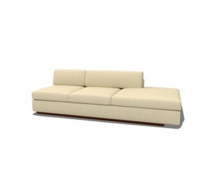 TrueModern Jackson Armless sofa 92" with Bumper