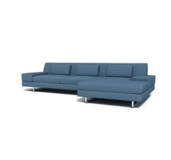 TrueModern Hamlin 113" Sofa with Chaise