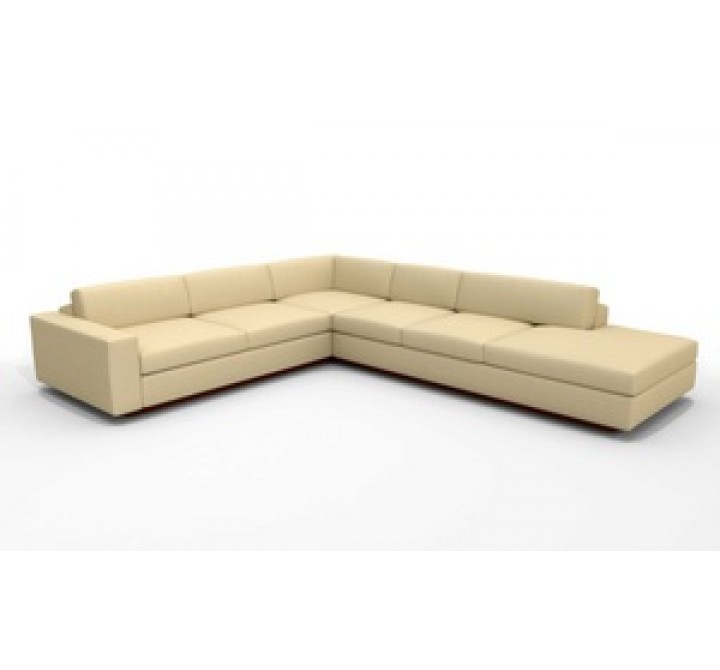 TrueModern Jackson 114" X 134" Corner Sectional with Bumper