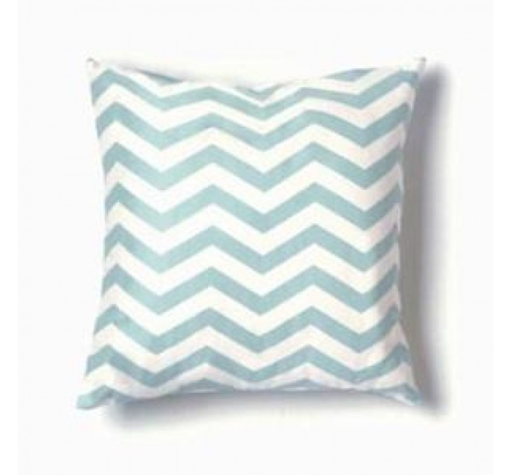 Twinkle Living Zig Zag Throw Pillow in Seafoam