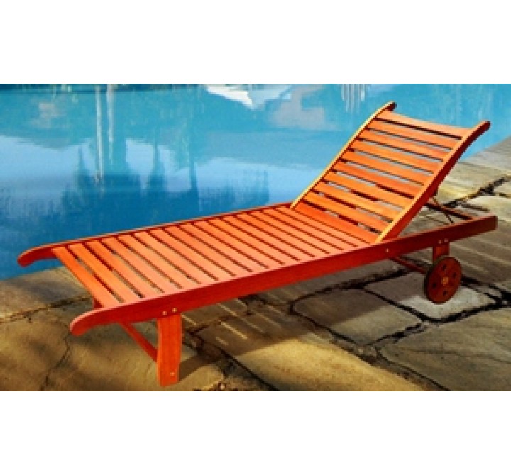 Vifah Modern Patio Single Chaise Lounge