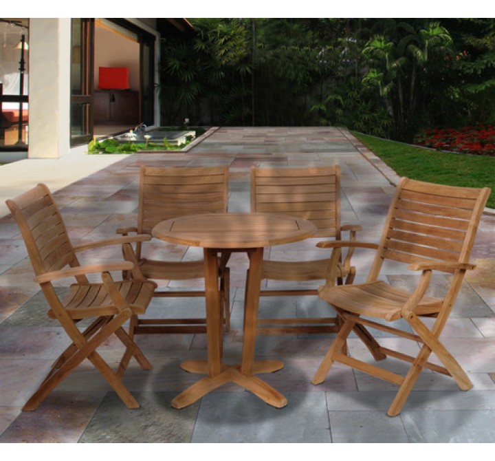 International Home Miami Amazonia Aruba 5 pc Teak Dining Set