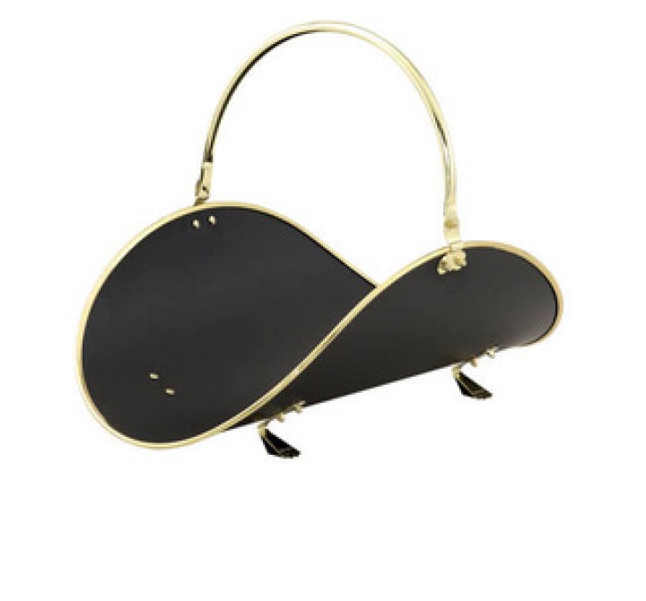 Fireside America Woodbasket in Black