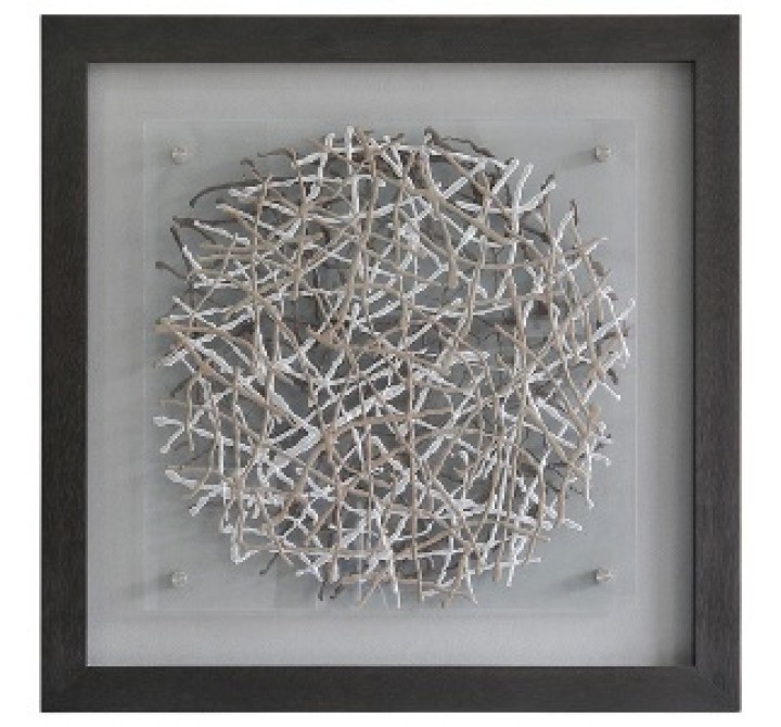 Webbed Square Framed Art