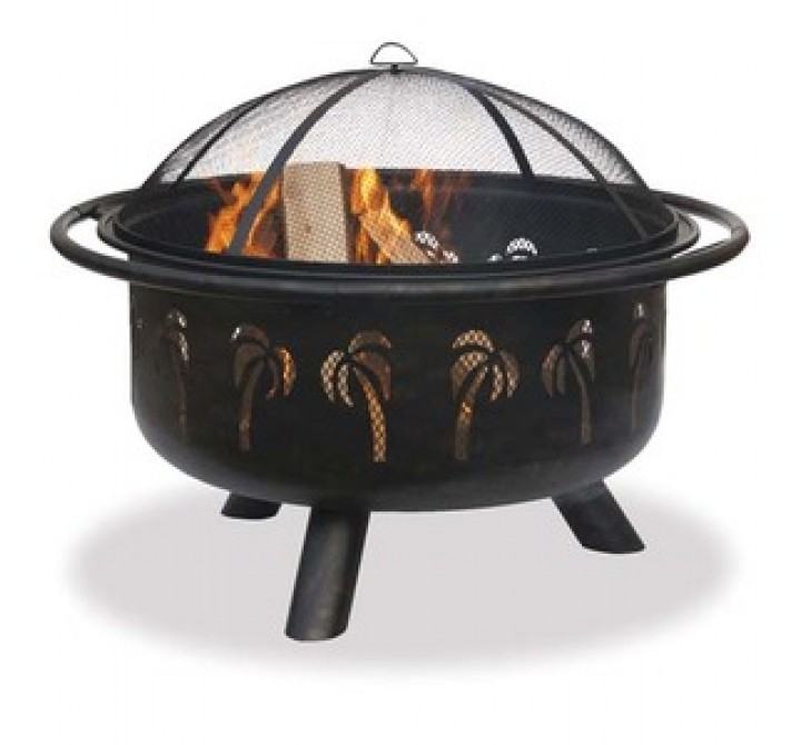 Fireside America Firebowl Palm Tree Design
