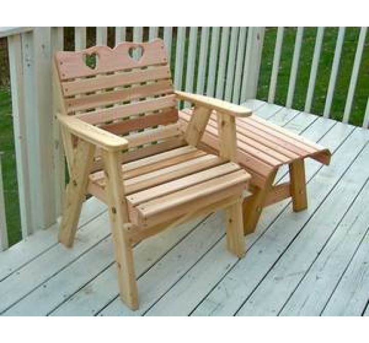 Creekvine Designs Cedar Country Hearts Patio Chair