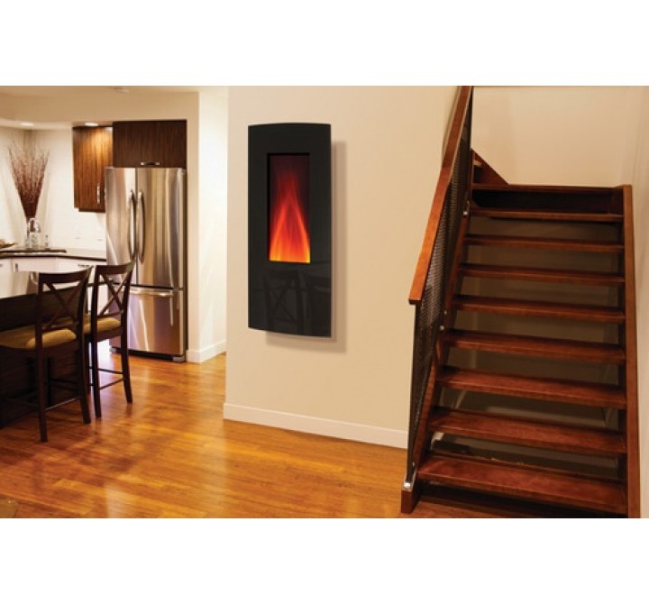 Amantii Wall Mount 16" x 41" Vertical Convex Electric Fireplace