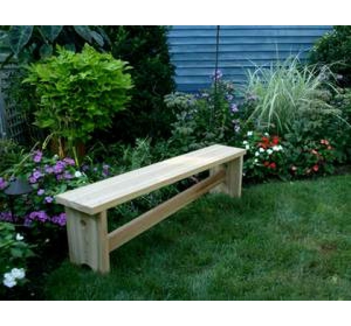 Creekvine Designs 5-Ft Cedar 1800 Traditional Bench w/ Slant Brace