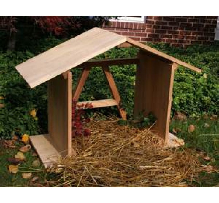 Creekvine Designs 3-Ft Cedar Manger with Open Back