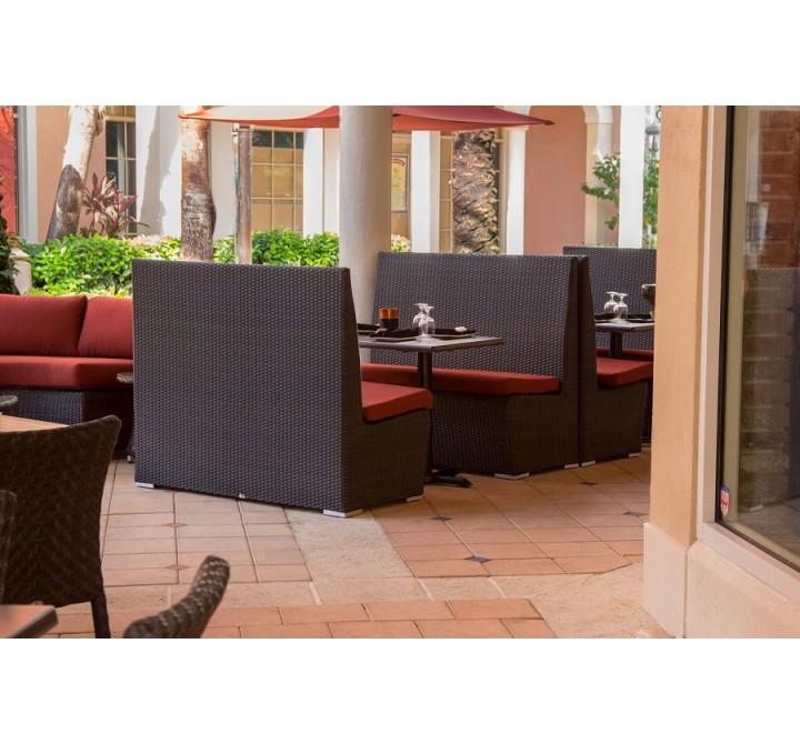 Boca Dining Booth (Highback) - Espresso - Lifestyle