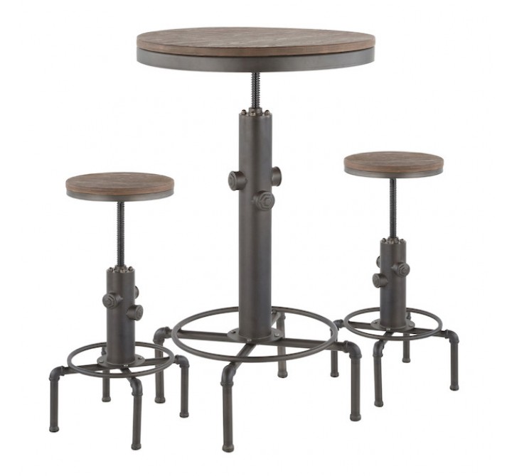 LumiSource Hydra Bar Set - Antique