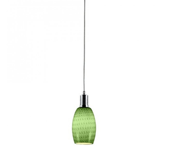 Bromi Prospect Green Glass Mini Pendant