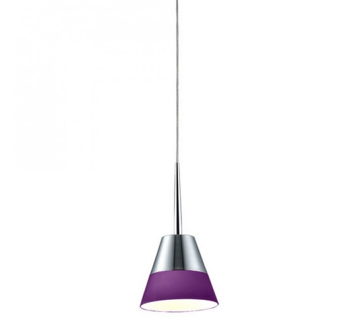Bromi Ivy Purple & Chrome Lighting Pendant
