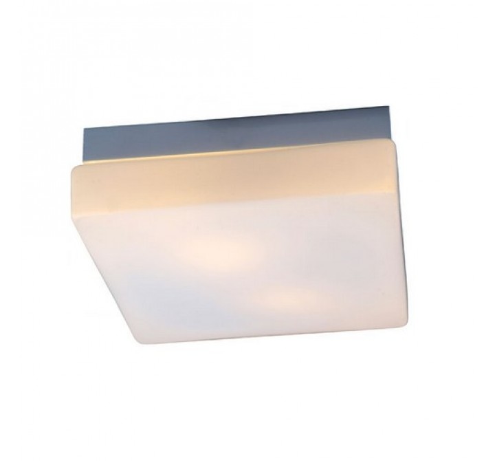 Bromi Lynch Square White Flush Mount