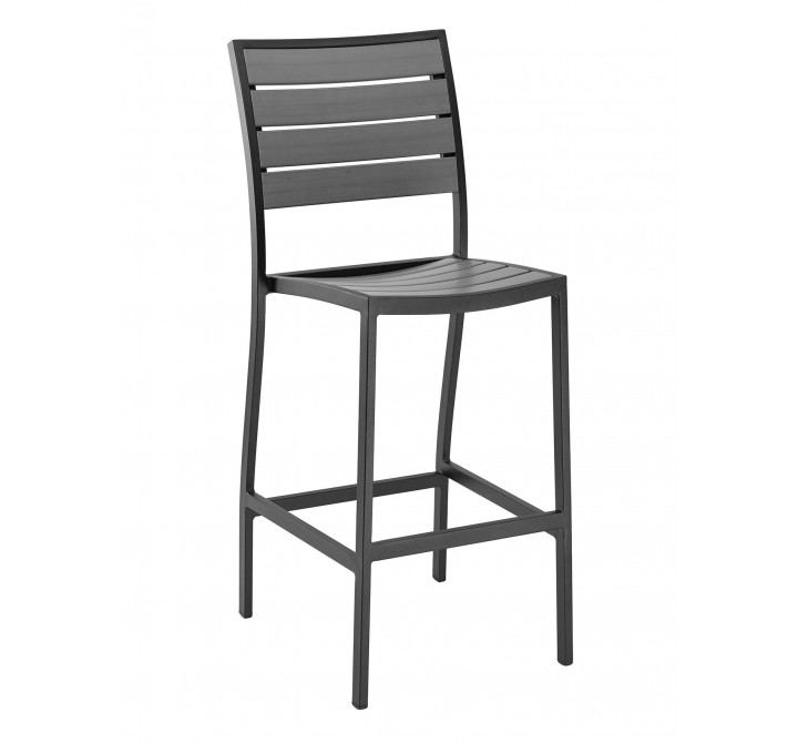 Aluminum Barstool - Black and Gray