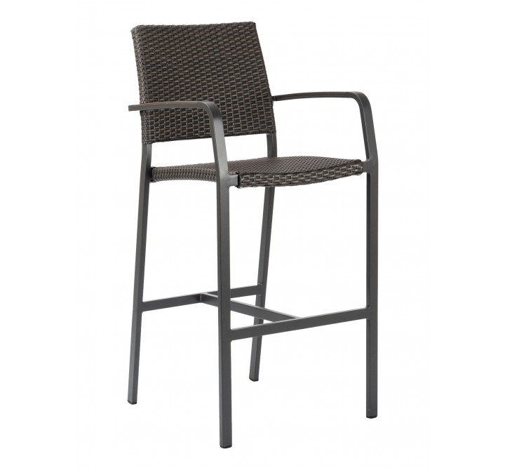 Aluminum Barstool - BAL-5725A - Anthracite Black