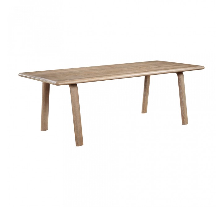 Moe's Home Collection Malibu Dining Table White Oak - Angled View