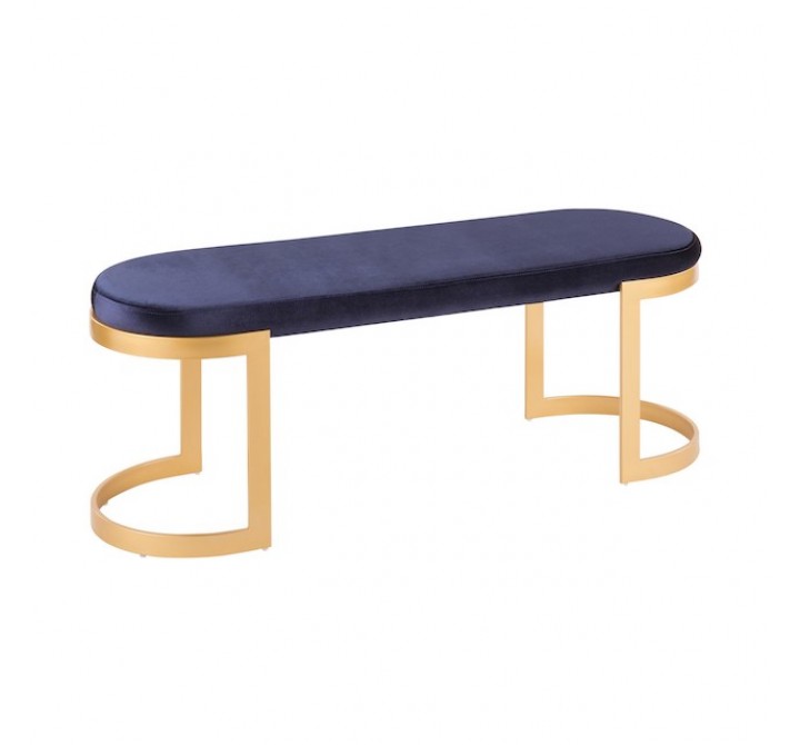 LumiSource Demi Bench - BLUE - Perspective