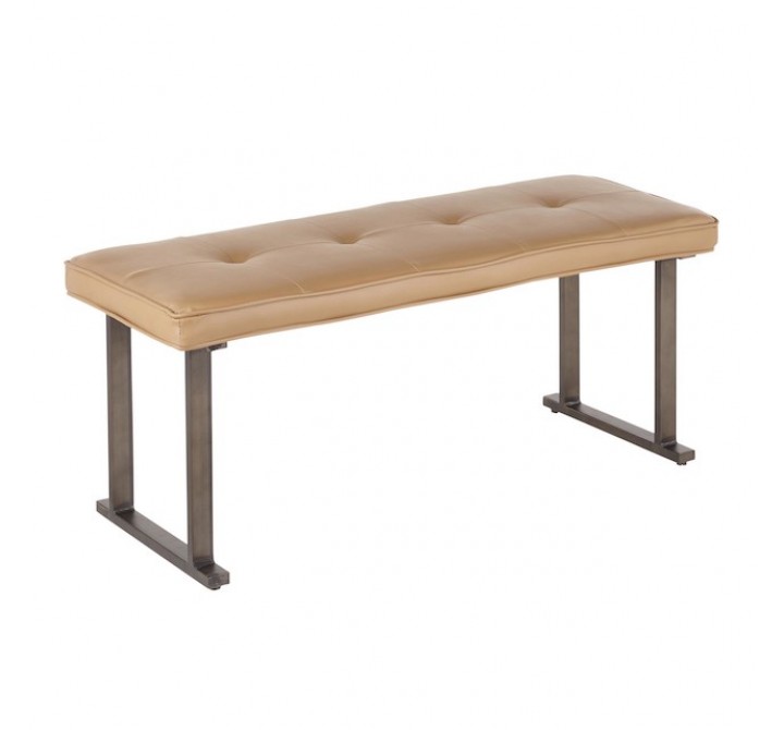 LumiSource Roman Bench - CAMEL - Perspective