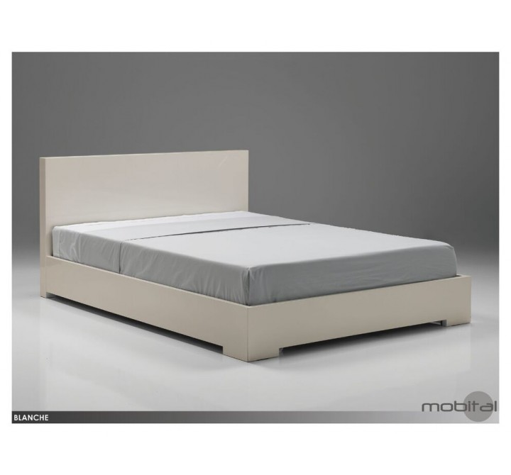 Mobital Blanche King Bed High Gloss Stone
