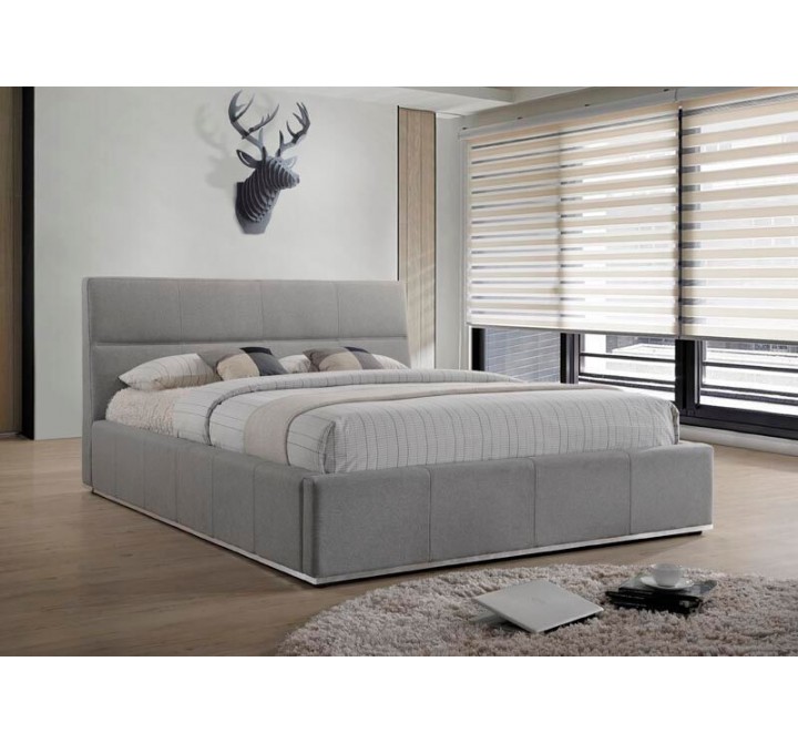 Reve King Bed Grey Fabric