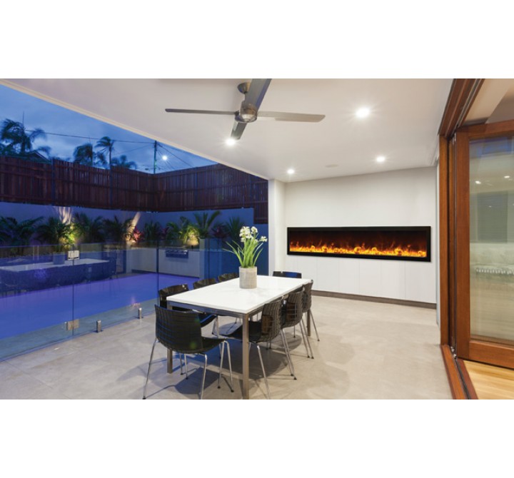 Amantii 88"  Deep Outdoor Electric Fireplace