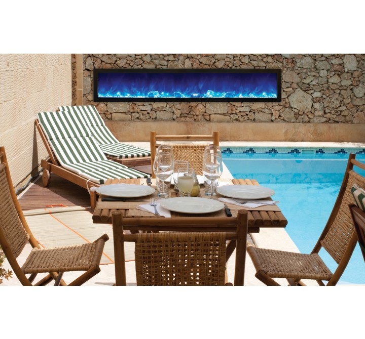 Amantii 88" Slim Outdoor Electric Fireplace