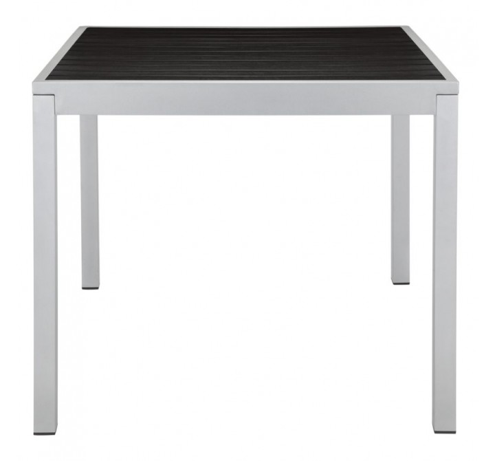 Sedona 28'' X 32'' Rectangular Table - Black Vienna Durawood Slats