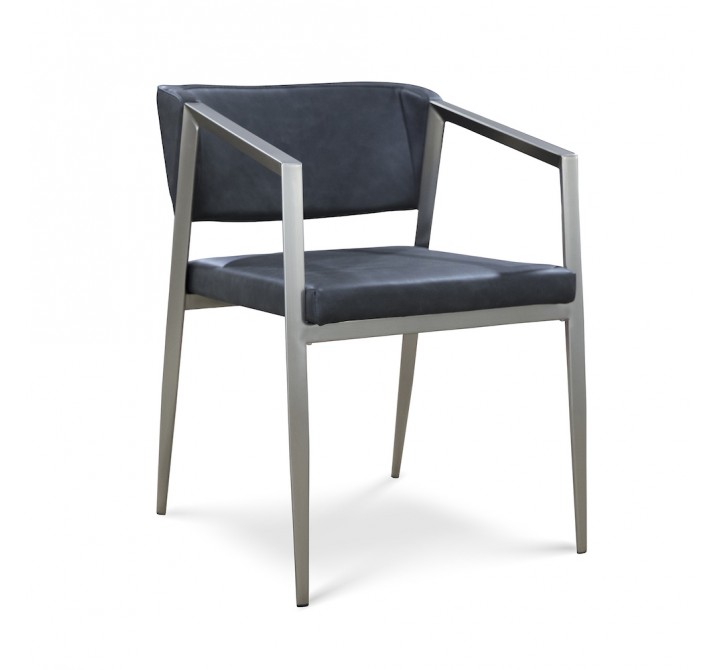 B-Modern Social Armchair  - Black Stainless Grouping 