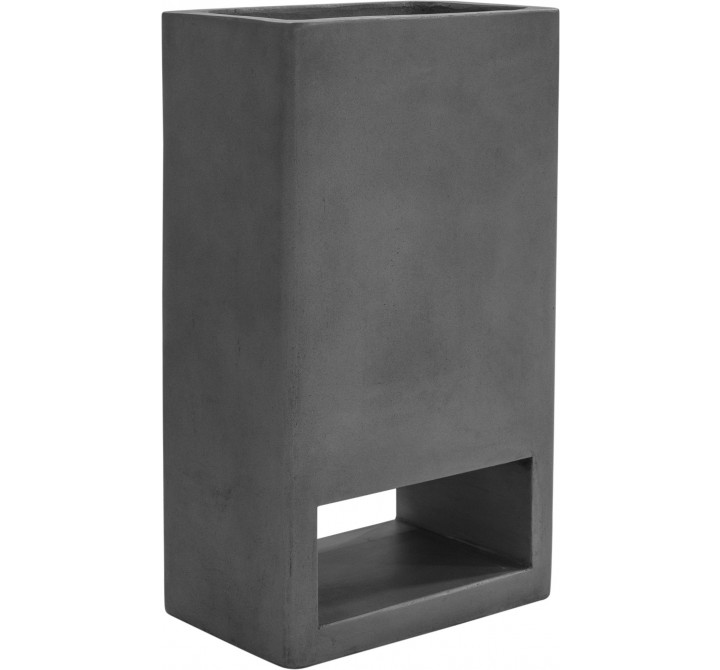 Bristol Planter Concrete Grey - Angled