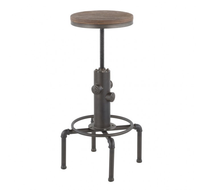 LumiSource Hydra Barstool - ANTIQUE - Perspective