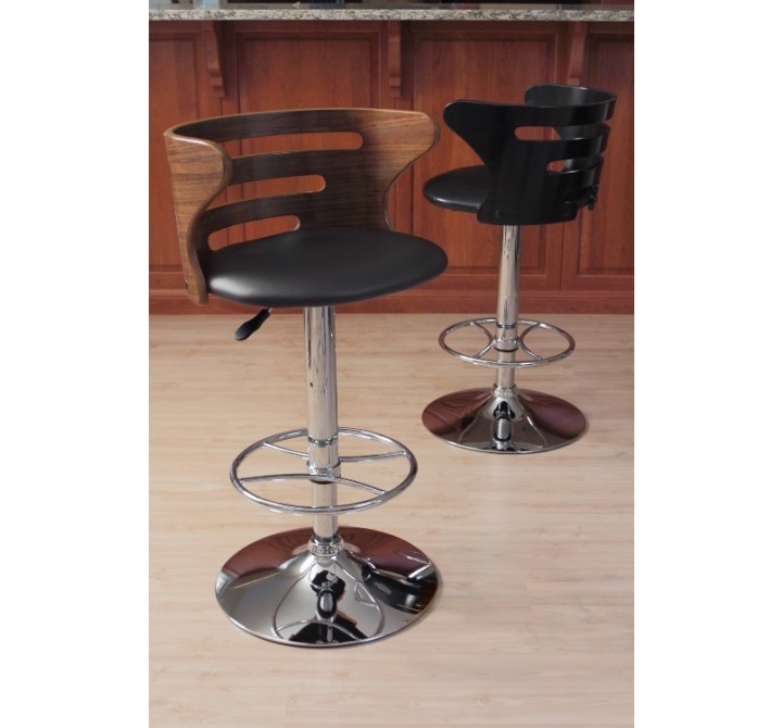 LumiSource Cosi Bar Stool - Walnut/Brown