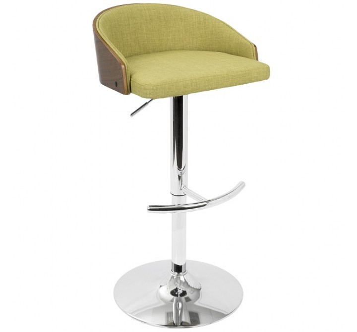 LumiSource Shiraz Barstool - GREEN - Perspective