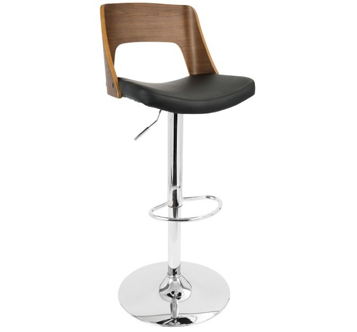 LumiSource Valencia Barstool - BLACK - Perspective